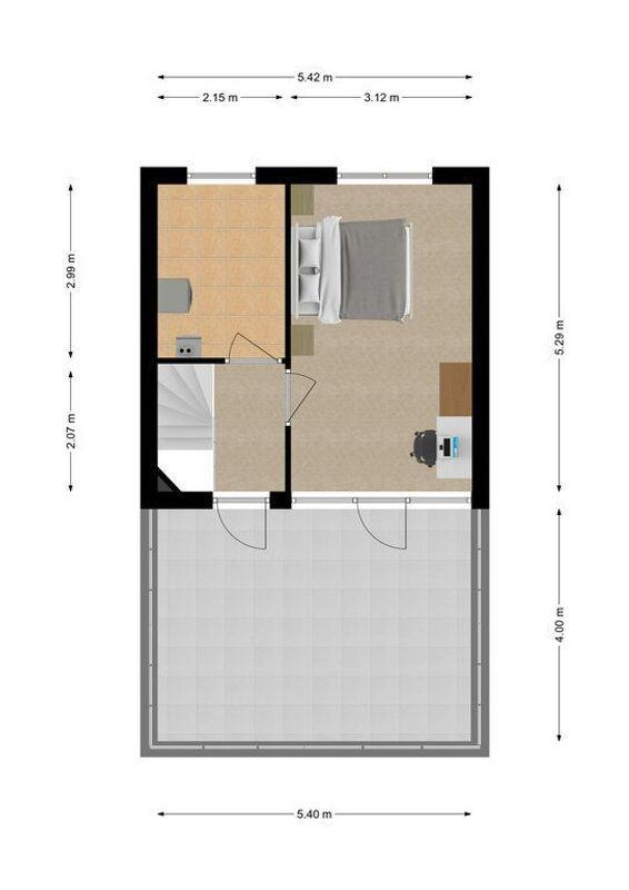 Ir. Kippermanstraat 19 Floorplan Blur 3