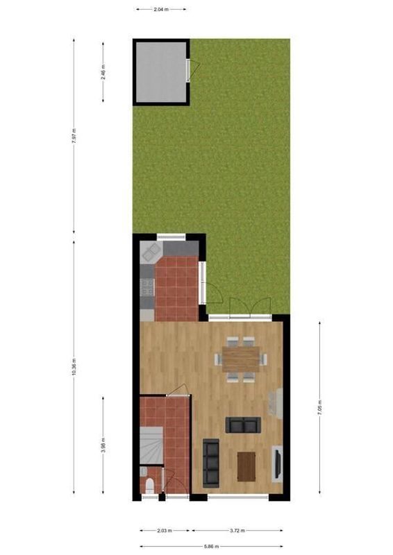 Postelse Hoeflaan 76 Floorplan Blur 3