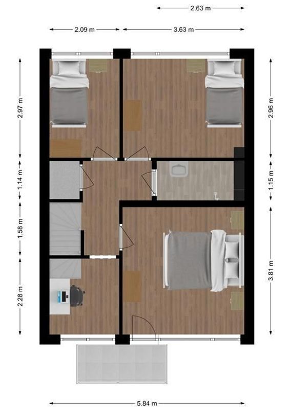 Predikherenlaan 24 Floorplan Blur 1
