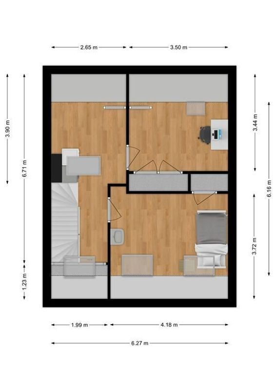 Burgemeester van Meursstraat 27 Floorplan Blur 2