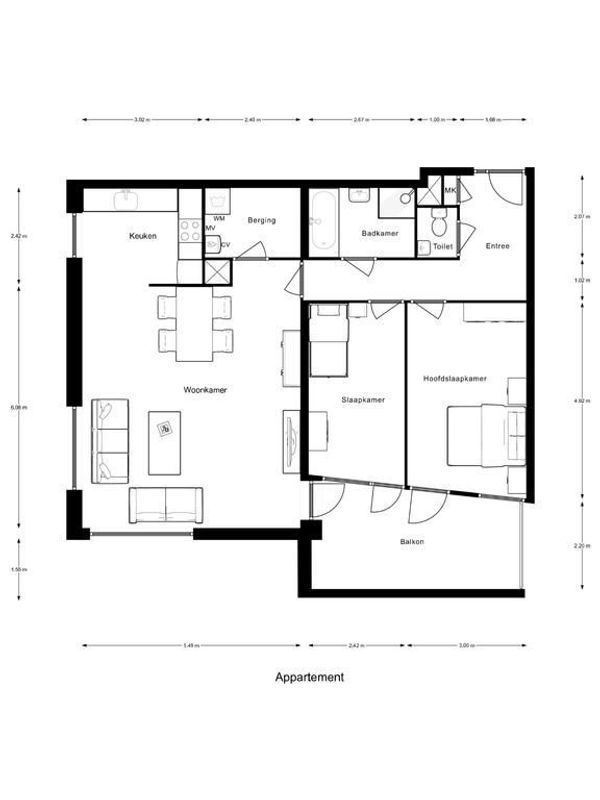 Henriette Ronnerstraat 148 Floorplan Blur 1