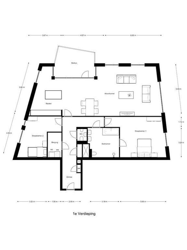 Piusplein 28 - 51 Floorplan Blur 0