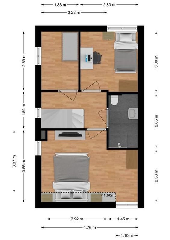 Albert Schweitzerstraat 26 Floorplan Blur 1