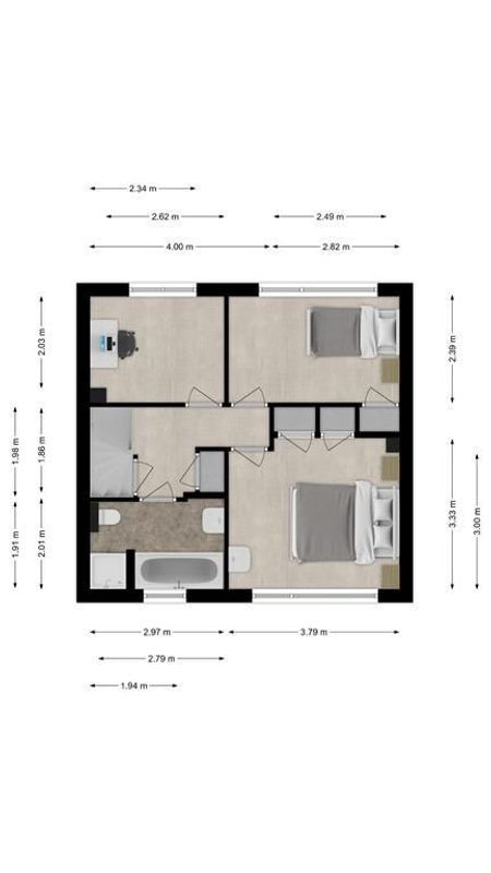 Doelenstraat 2 Floorplan Blur 1