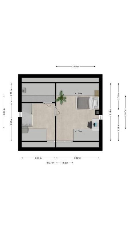 Doelenstraat 2 Floorplan Blur 3