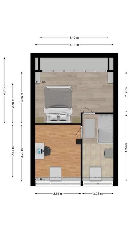 Manderveenstraat 51 Floorplan Blur 3