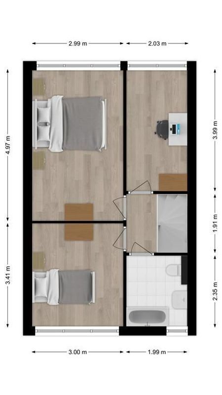 Manderveenstraat 51 Floorplan Blur 1