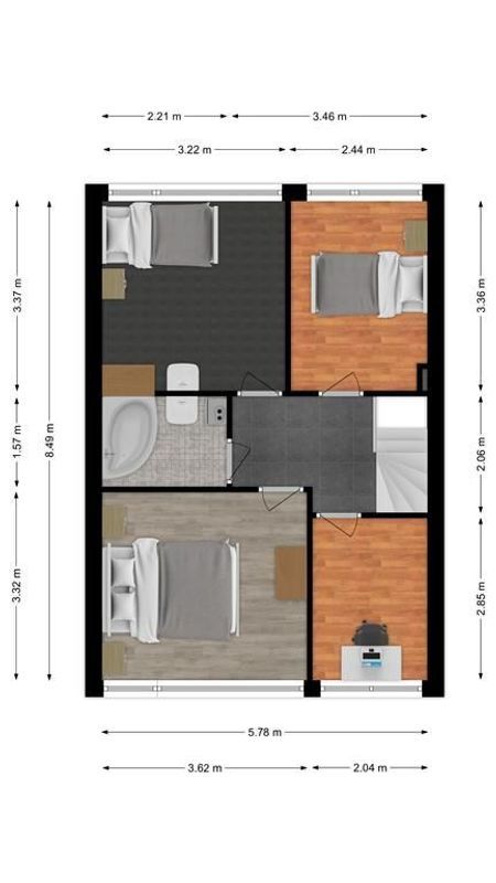 Kasteel Twikkelstraat 30 Floorplan Blur 2