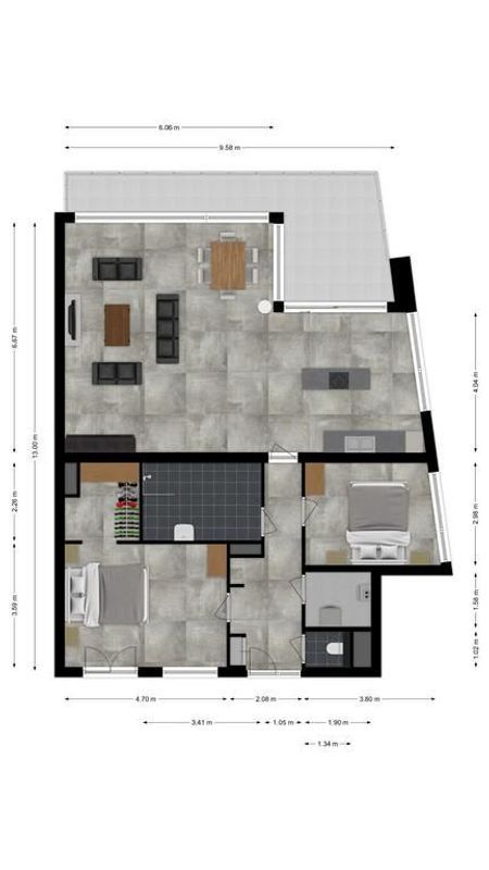 Koopvaardijstraat 1 - 28 Floorplan Blur 0