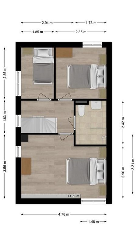 Albert Schweitzerstraat 34 Floorplan Blur 1