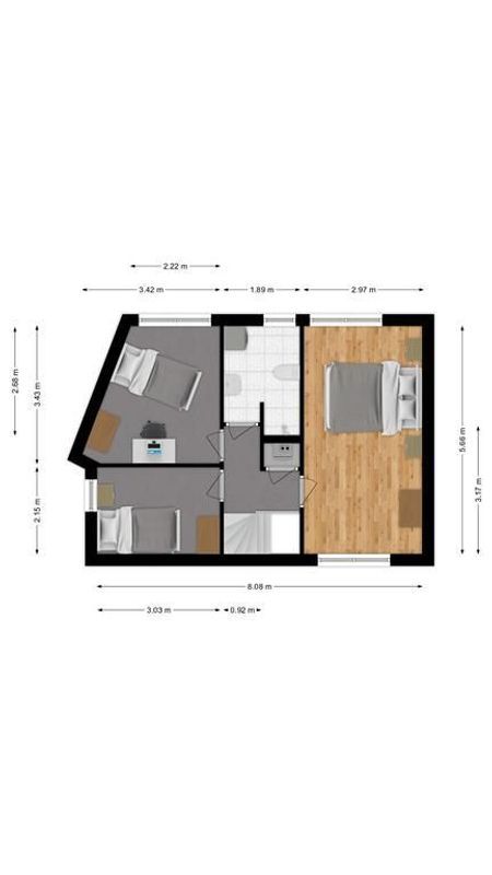Munnekeburenstraat 124 Floorplan Blur 1
