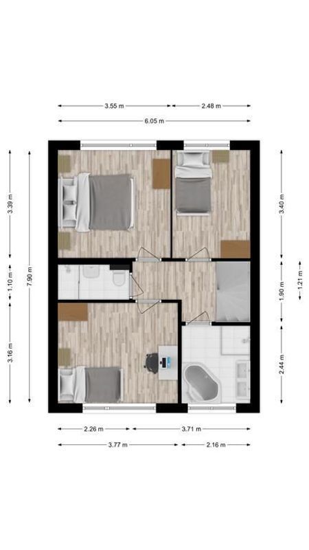 Elgarstraat 1 Floorplan Blur 1
