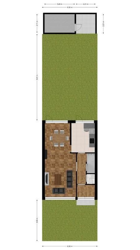 Kasteel Brederodestraat 13 Floorplan Blur 2