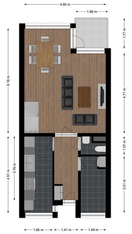 Postelse Hoeflaan 34 - b Floorplan Blur 0