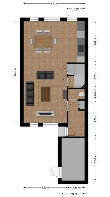Mantingestraat 8 Floorplan Blur 0