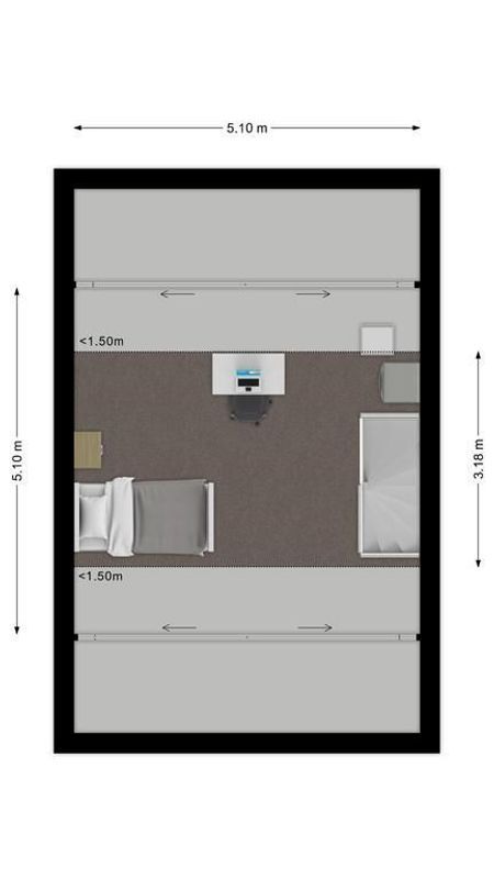 Mantingestraat 8 Floorplan Blur 3