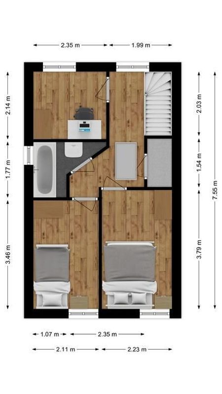 Koestraat 60 Floorplan Blur 2