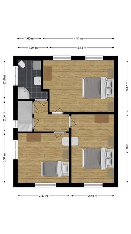 Borneostraat 32 Floorplan Blur 2