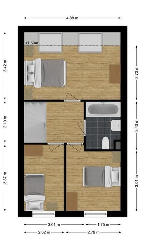Riethovenerf 43 Floorplan Blur 1