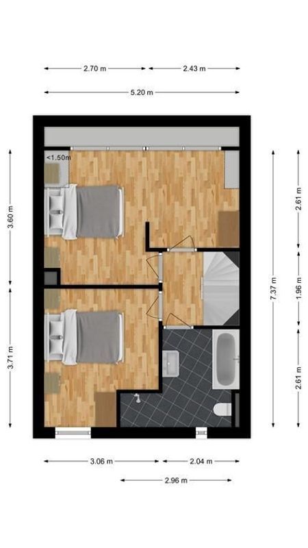 Roodeschoolstraat 87 Floorplan Blur 1