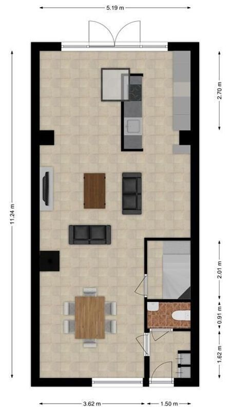 Roodeschoolstraat 87 Floorplan Blur 0