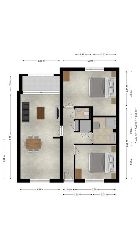 Beethovenlaan 265 - c Floorplan Blur 0