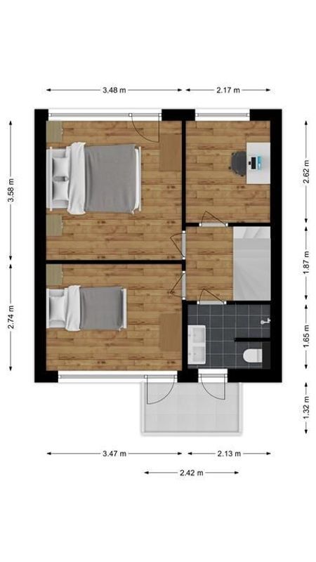 Beneluxlaan 45 Floorplan Blur 1