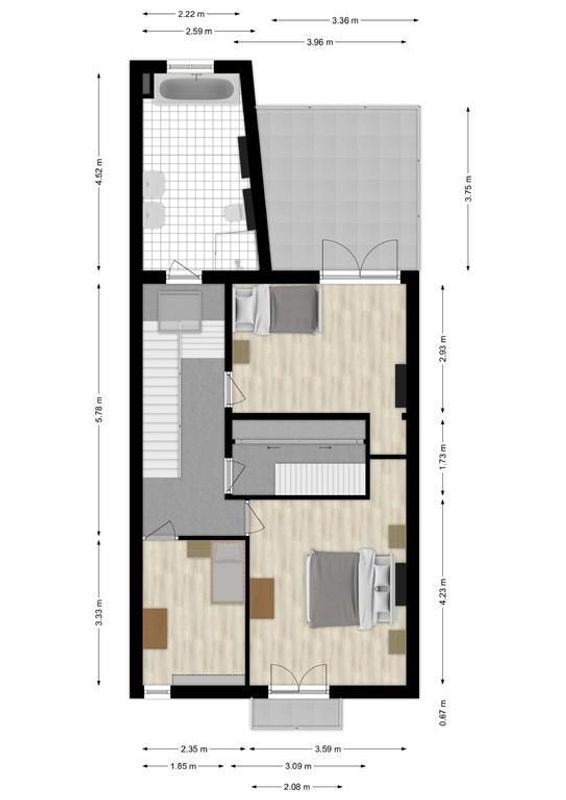 Roestenbergstraat 24 Floorplan Blur 1
