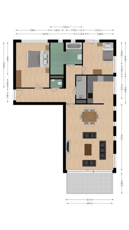Vredesplein 45 Floorplan Blur 0
