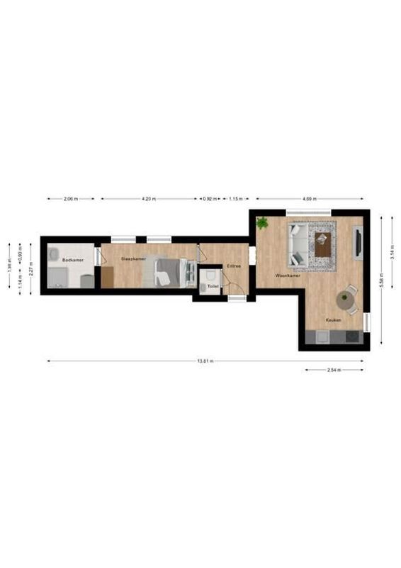 Wilhelminastraat 8 - k Floorplan Blur 0
