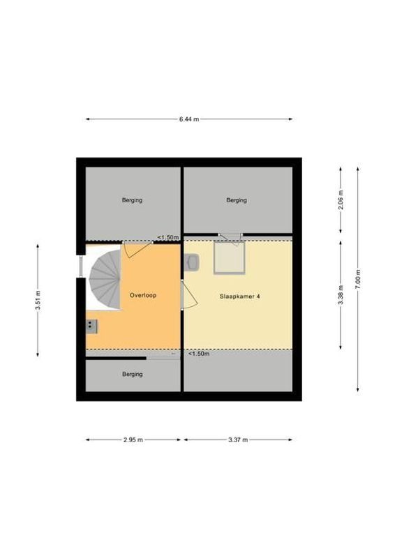 Trompstraat 52 Floorplan Blur 3