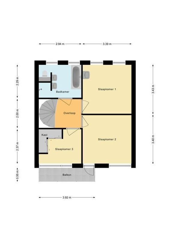 Trompstraat 52 Floorplan Blur 2