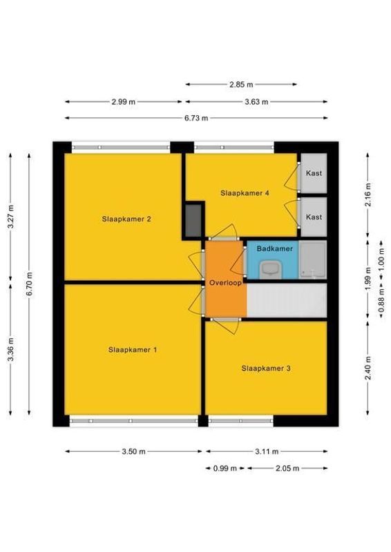 Rijnstraat 8 Floorplan Blur 1