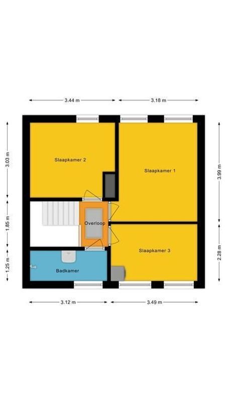 Planetenstraat 26 Floorplan Blur 2