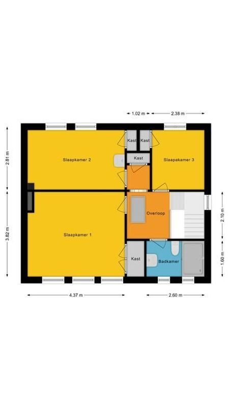 Gerardus Majellastraat 16 Floorplan Blur 1