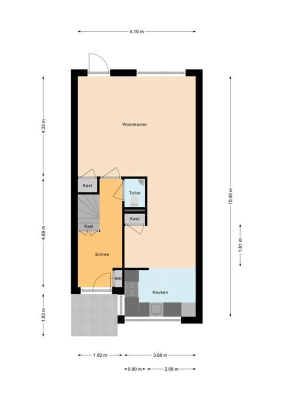 Laan van Tolkien 215 Floorplan Blur 1