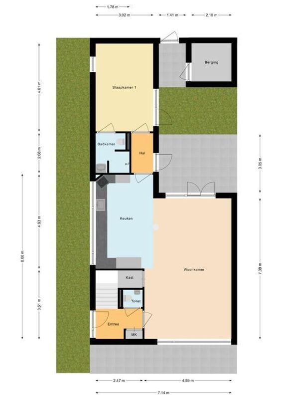 Wethouder van den Eijndenstraat 44 Floorplan Blur 2