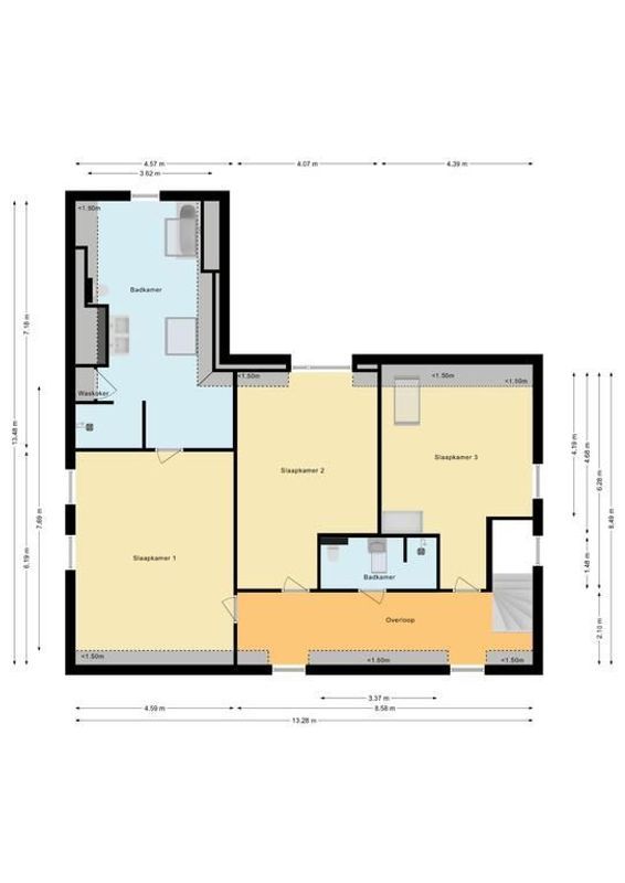 Teunisbloem 6 Floorplan Blur 1