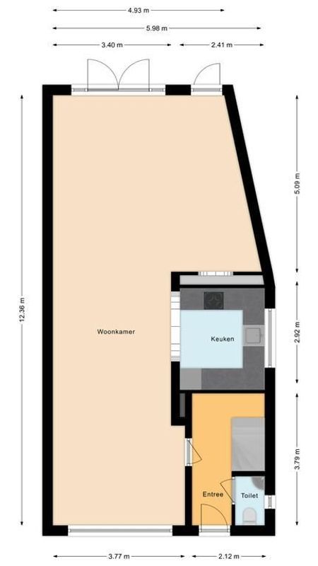 Dwarsstraat 18 Floorplan Blur 0