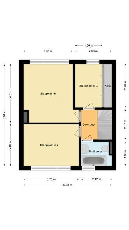 Dwarsstraat 18 Floorplan Blur 1