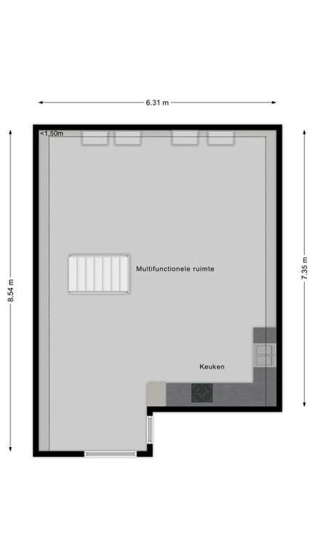 Dwarsstraat 18 Floorplan Blur 4