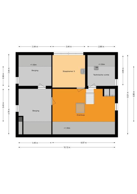 Gasthuisstraat 7 Floorplan Blur 5