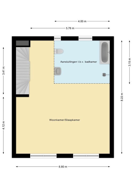 Jo van Ammersstraat 1 - E Floorplan Blur 1