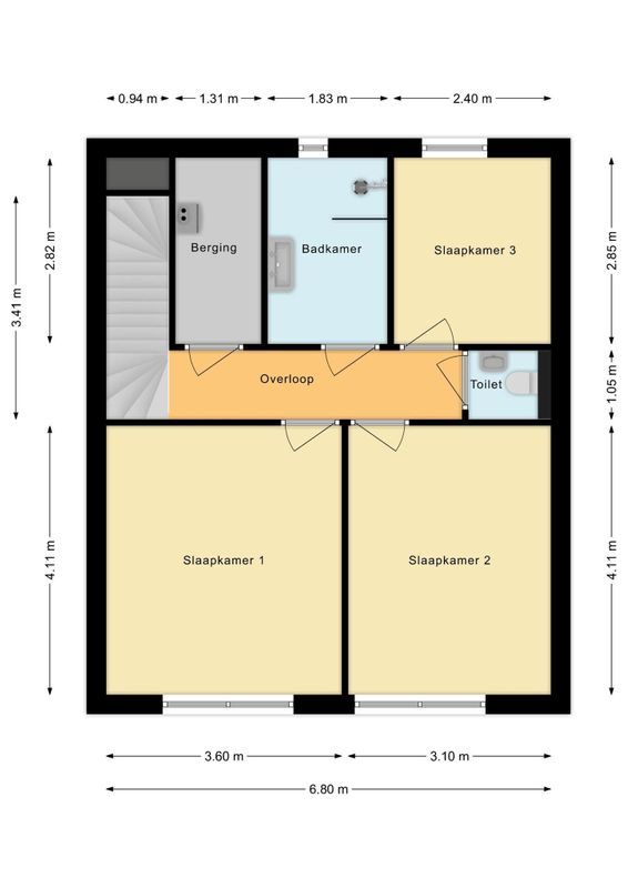 Jo van Ammersstraat 1 - E Floorplan Blur 2