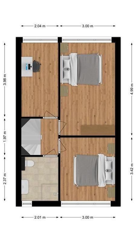 Manderveenstraat 63 Floorplan Blur 1