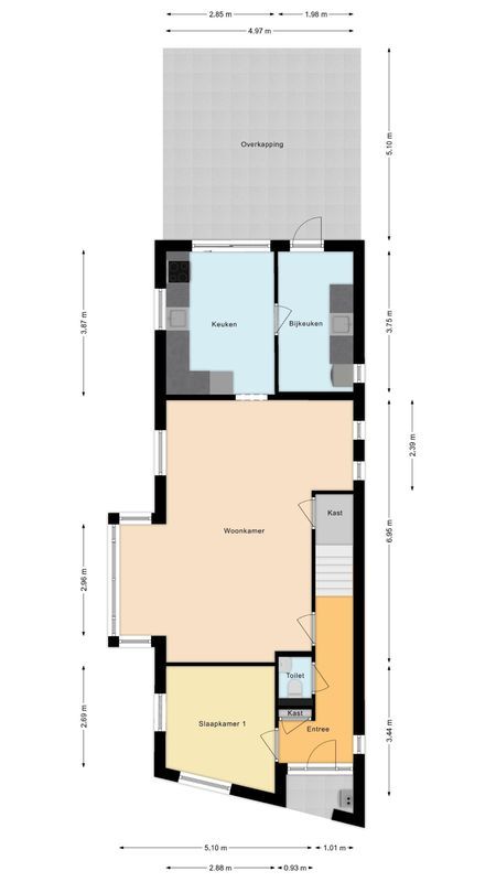 Nieuwstraat 57 Floorplan Blur 0