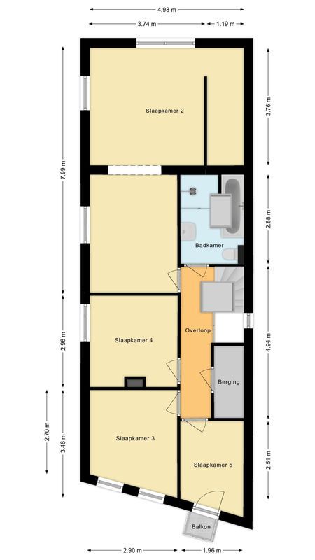 Nieuwstraat 57 Floorplan Blur 1