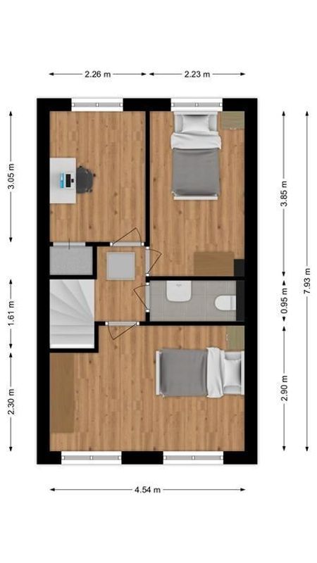 Hoefstraat 231 Floorplan Blur 1