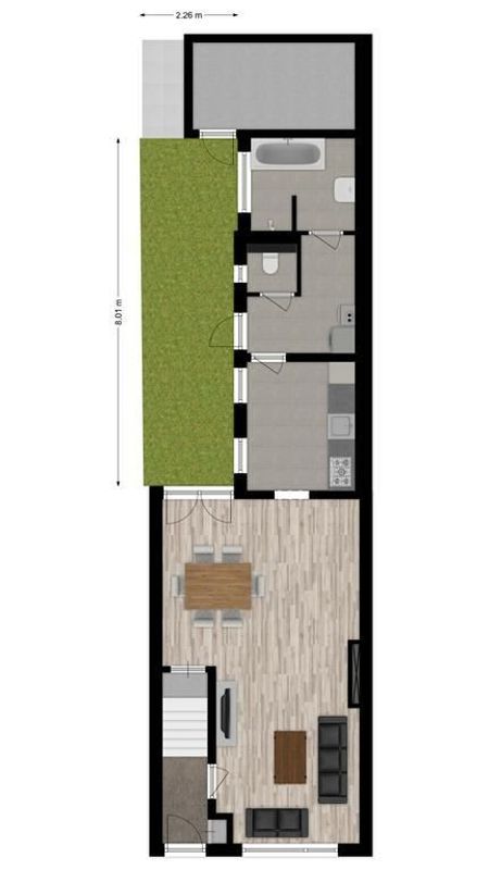 Hoefstraat 231 Floorplan Blur 2