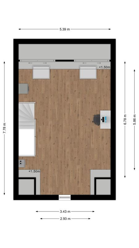 Marie Baronstraat 37 Floorplan Blur 3